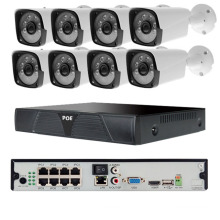 H.265 Überwachungskamera-Systemkit für Home-Security 1080p 8pcs Kugel IP-Kamera